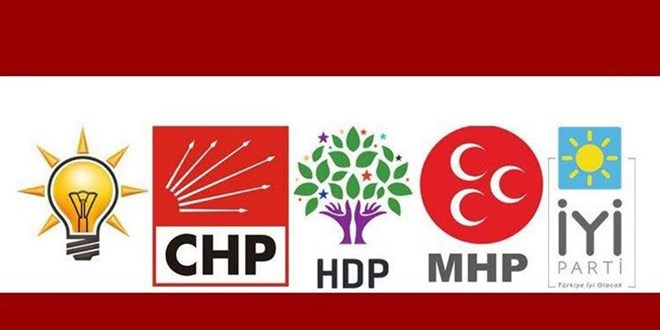 107 siyasi partiden 18'inin üyesi yok