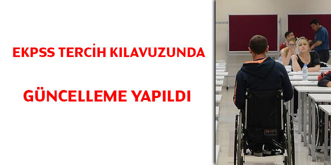 EKPSS tercih kılavuzunda güncelleme yapıldı
