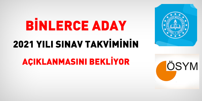 ÖSYM ve MEB, 2021 sınav takvimini açıklayamadı