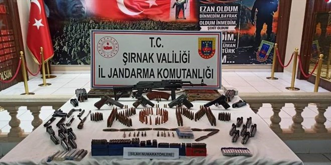 Şırnak'ta silah ve mühimmat ele geçirildi