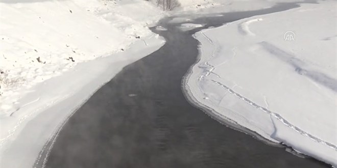 Ağrı'da termometreler sıfırın altında 33 dereceyi gösterdi