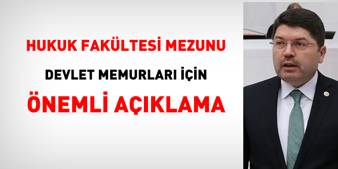 Hukuk fakültesi mezunu memurlar için açıklama