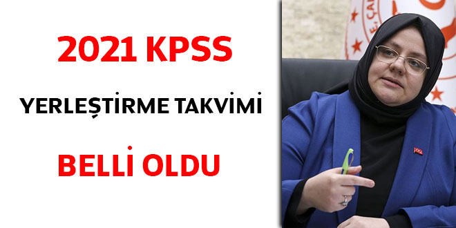 2021 KPSS yerleştirme takvimi belli oldu
