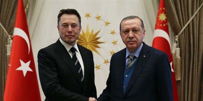 Cumhurbaşkanı Erdoğan, Elon Musk ile görüştü