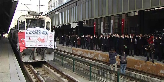 Bor yüklü tren Çin'e gitmek üzere yola çıktı