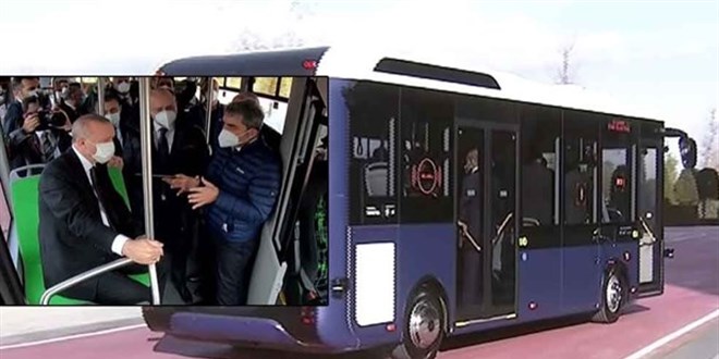 Hem sürücüsüz, hem de elektrikli: İlk yolcusu Erdoğan oldu