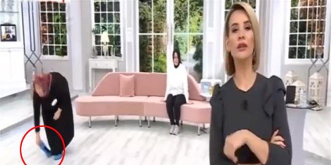 Esra Erol'un canlı yayınında, ikinci terlik vakası