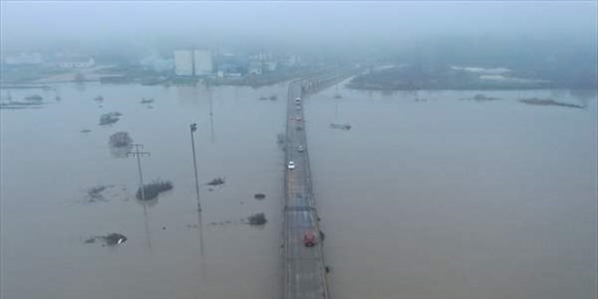 Ergene Nehri'ndeki alarm seviyesi 'turuncu'ya ykseltildi