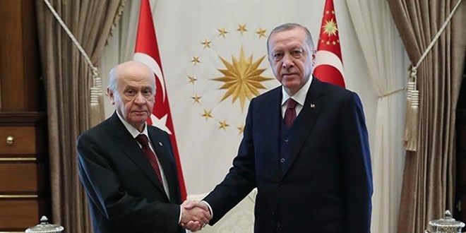 Cumhurbaşkanı Erdoğan, Bahçeli görüşmesi sona erdi