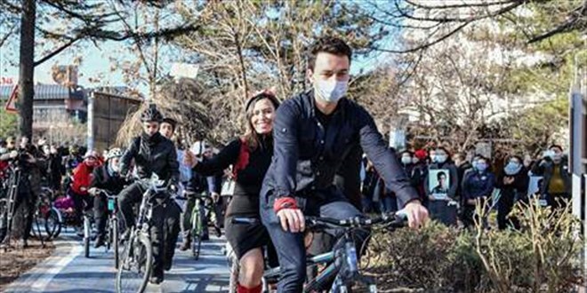 Bakentin 'Bisiklet Yolu Projesi'nin ilk etab tamamland