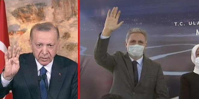 Erdoğan, 'Rabia' işareti yapmayı unutan milletvekilini uyardı