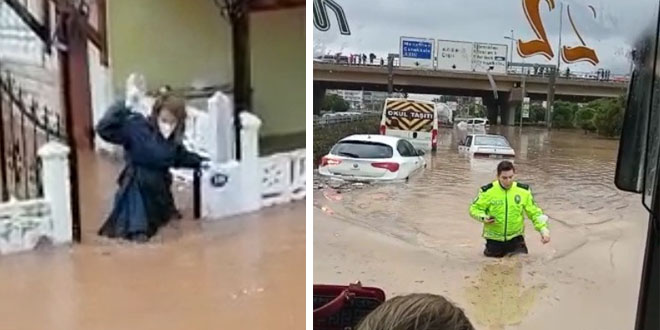 Sel felaketinde takdir toplayan sağlık çalışanı ve polise başarı belgesi