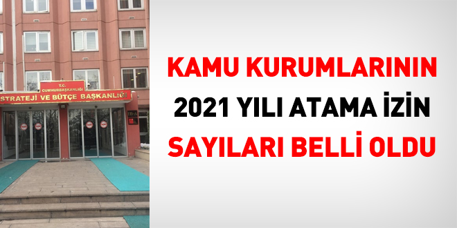 SBB, 2021 yılı atama izin sayılarına dair resmi yazıyı yayımladı