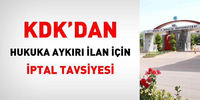KDK'dan mevzuata aykırı öğretim görevlisi alımına iptal tavsiyesi!