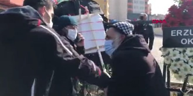 Şehit cenazesinde, Meral Akşener'in çelengine tepki