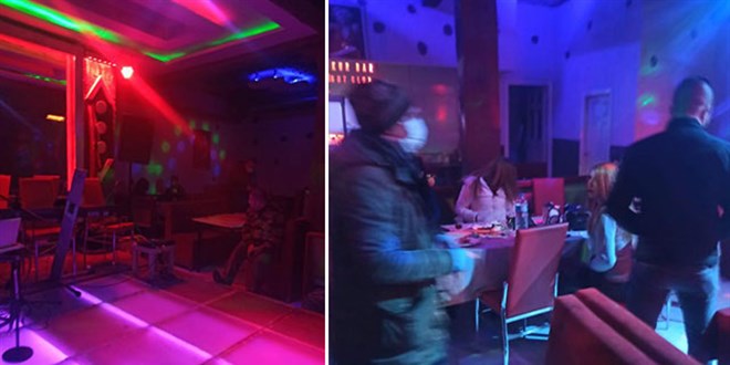 Eğlence mekanında eğlenen 24 kişiye 97 bin lira ceza