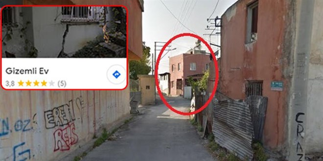 Mersin'deki 'gizemli ev': Google haritalarda çıktı