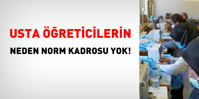 Usta öğreticilere de norm kadro getirilmelidir