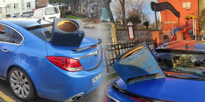 Para alamayınca dayısının otomobilini parçaladı