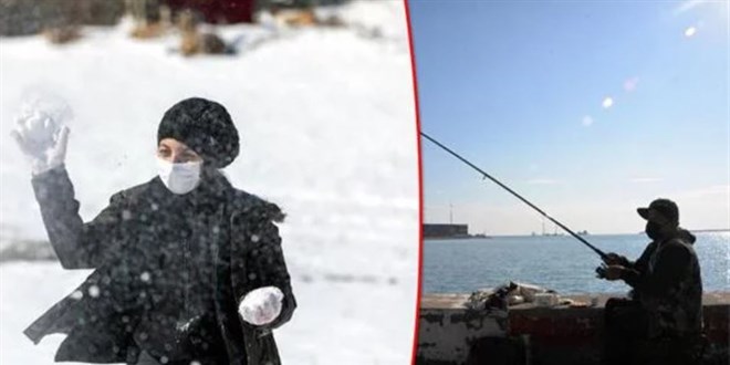 Mersin'de iki mevsim aynı anda yaşanıyor
