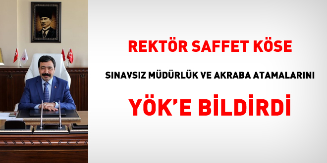 Rektör, üniversitedeki akrabalık ilişkilerini böyle itiraf etti