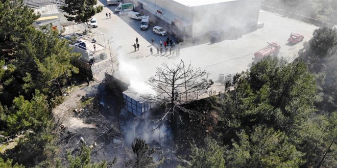 Kaynak yaparken ormanı yaktılar