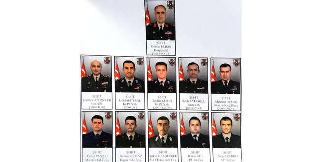 Helikopter kazasındaki 11 askerin özgeçmişi