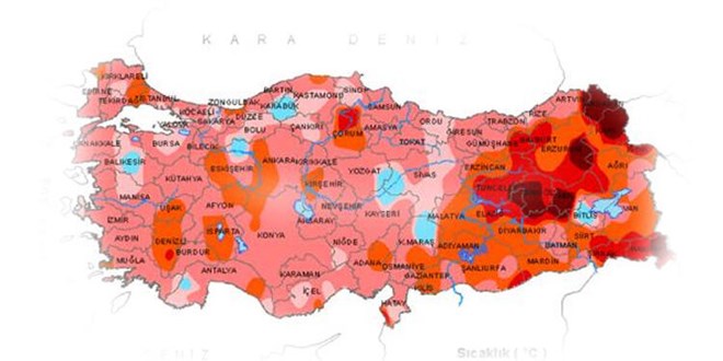 Meteoroloji harita paylaştı! Yağış düşüşü yüzde 80'i aştı