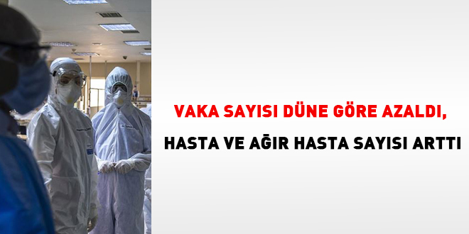 Vaka says azald, hasta ve ar hasta says ykseldi