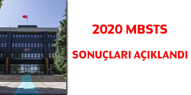 2020 DİB-MBSTS sonuçları açıklandı