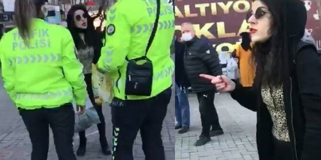 'Maske takmak zorunlu değil' dedi polisi çileden çıkardı!