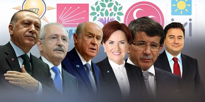 Yaplan son ankete gre CHP dte, yi parti ykselite