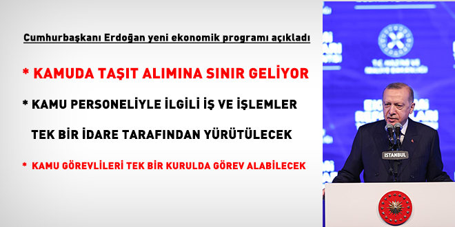 Erdoğan: Kamu görevlileri tek bir kurulda görev alabilecek