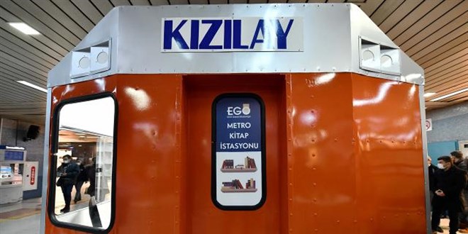Başkentte tren maketinden yapılan kütüphane açıldı