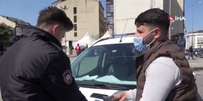 Kısıtlamayı ihlal etti, 'Ben böyle devletin' deyince sinirler gerildi