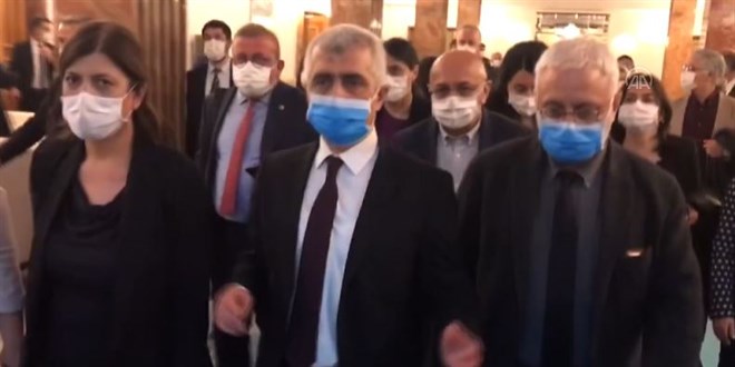 Gergerlioğlu ve HDP'liler Genel Kurul salonundan ayrıldı