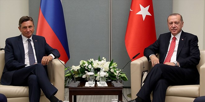 Erdoğan, Slovenya Cumhurbaşkanı ile telefonda görüştü