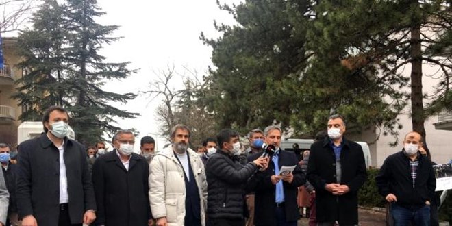 Kosova Büyükelçiliği önünde Kudüs protestosu