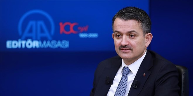 Bakan Pakdemirli yarn AA Editr Masas'na konuk olacak