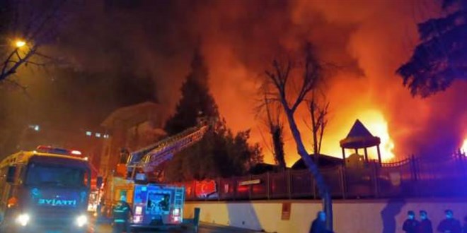 Kahramanmaraş'ta askeri kışlada yangın