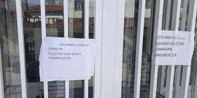 Çalışanda korona çıktı, PTT Şubesi kapatıldı