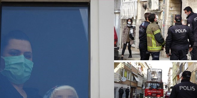 Dövülüp eve kilitlenen kadın ile çocuğunu polis kurtardı