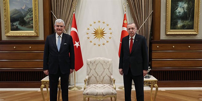 Cumhurbaşkanı Erdoğan, Volkan Bozkır'ı kabul etti