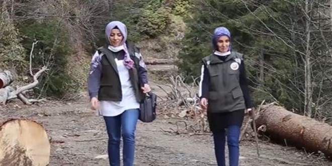 Gümüşhane ormanlarını kadın ormancılar koruyor