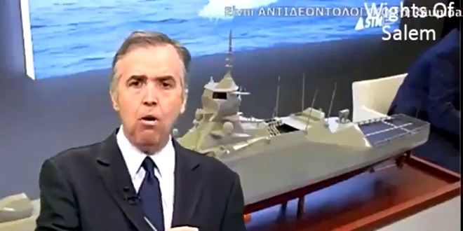 Yunan spiker: Trkiye sava gemisi yapyor biz frenlere seviniyoruz