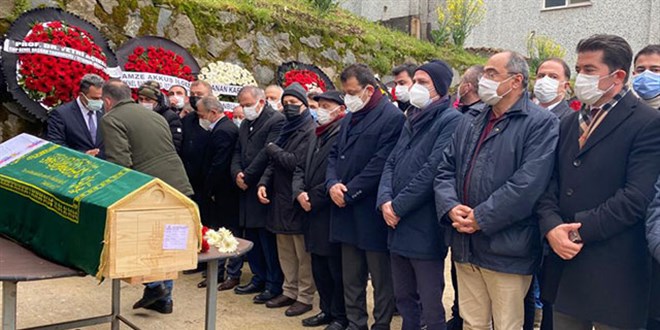 Ekrem İmamoğlu'nun kayınvalidesi, toprağa verilidi
