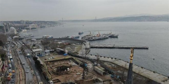Kabataş'ta İstanbul'un tarihine ışık tutacak kalıntılar