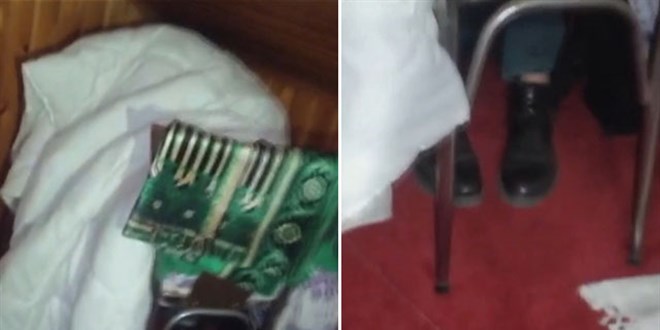 Kahvedeki denetimde çarşafın altına gizlendi, polisleri de güldürdü