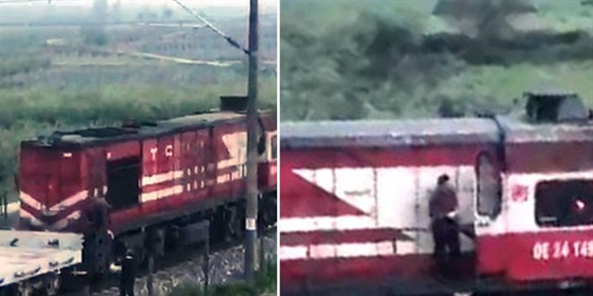 Makinist treni durdurdu, kurye iftarlık siparişini yetiştirdi