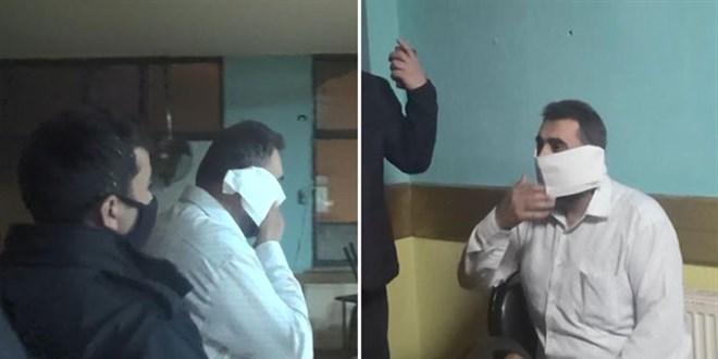 Baskında yakalanınca tuvalet kağıdını maske yaptı